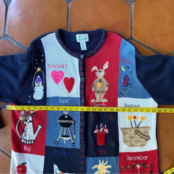 Quacker Factory Vintage Womens Sweater 1X Spring Summer Winter Fall Cardigan - Picture 5 of 5